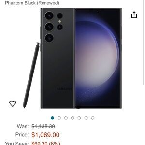 Samsung Galaxy S23 Smartphone - Phantom Black